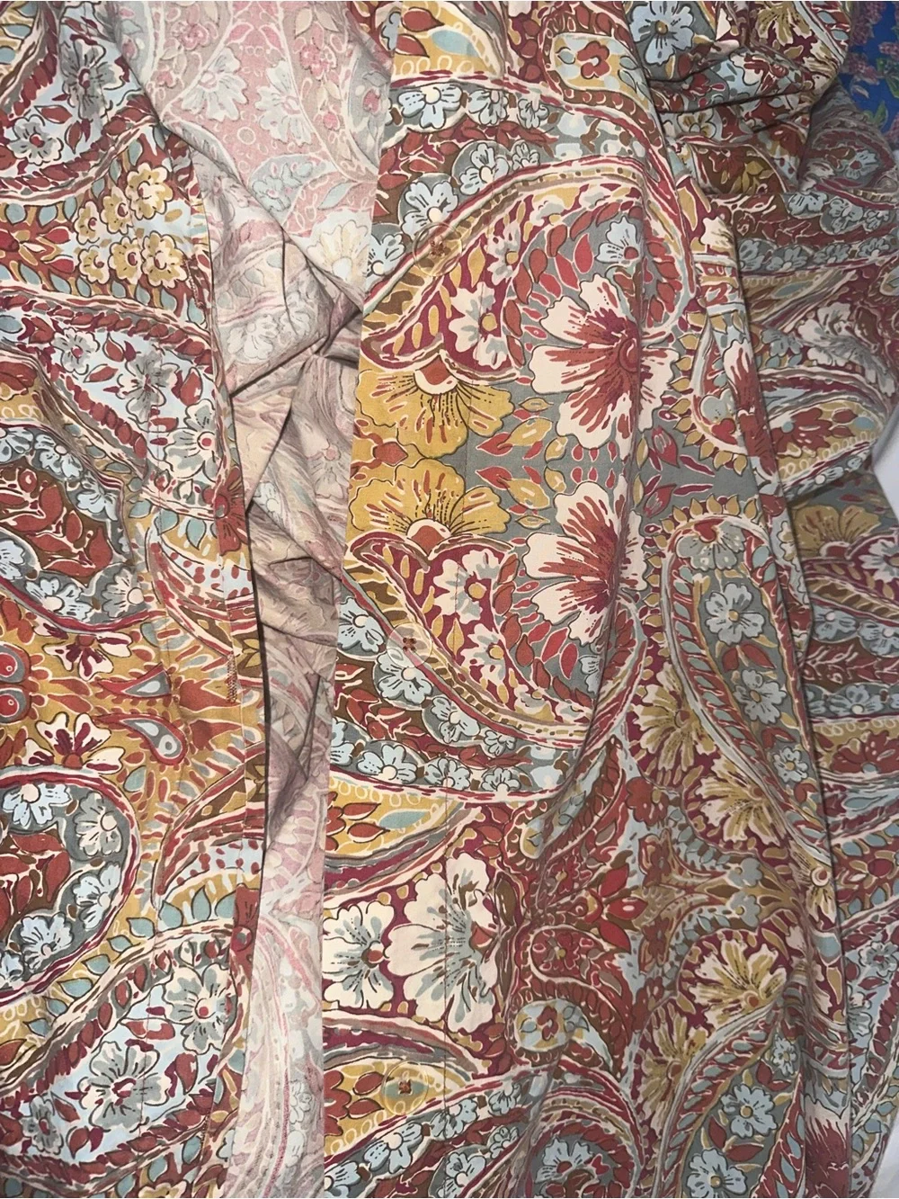 Pottery Barn Bella Paisley Duvet Cover and Shams Queen